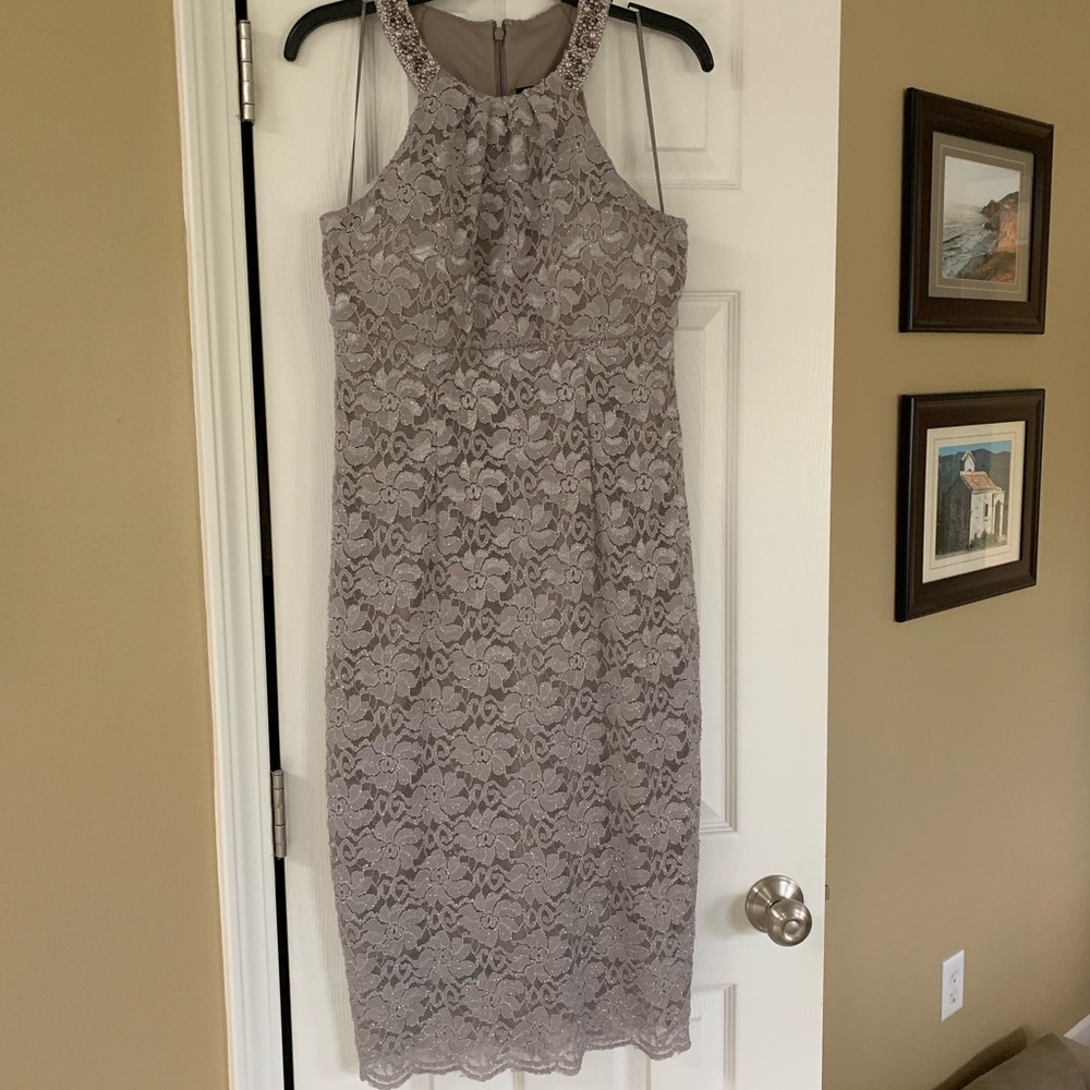 Sliver evening dress